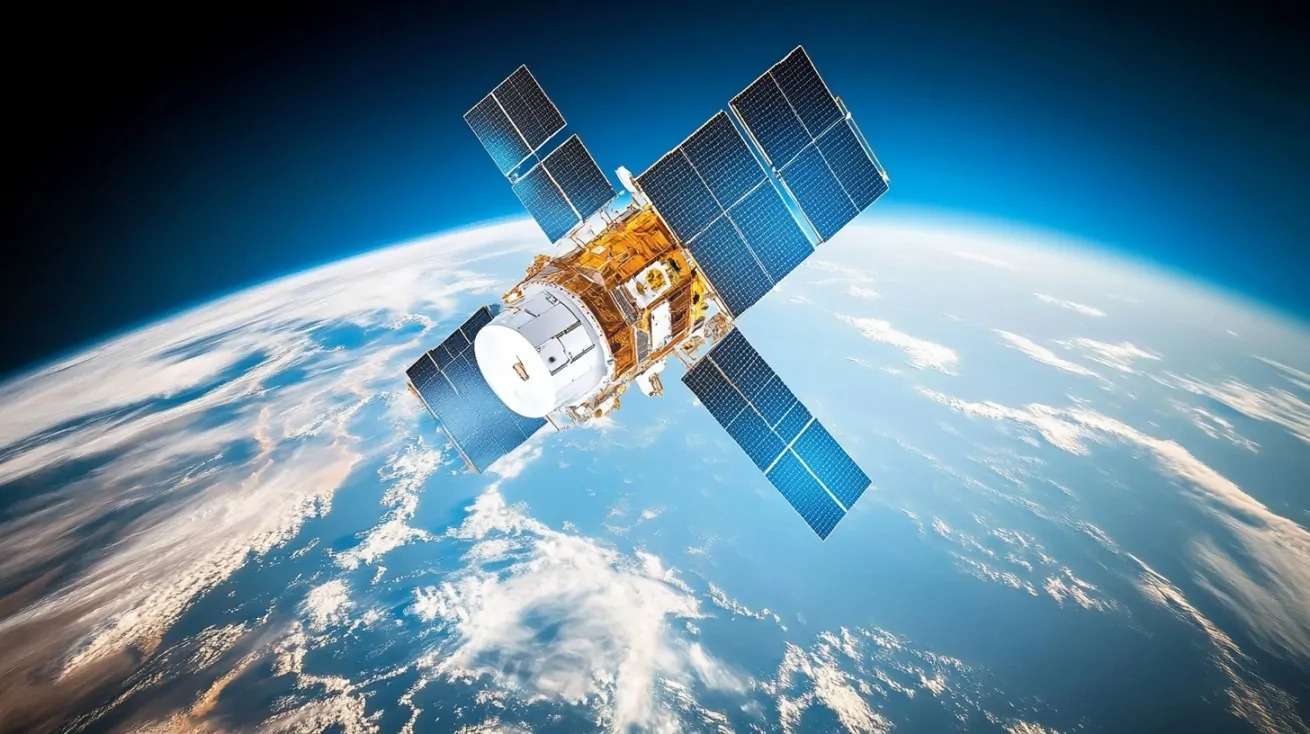 Military satellite orbiting Earth